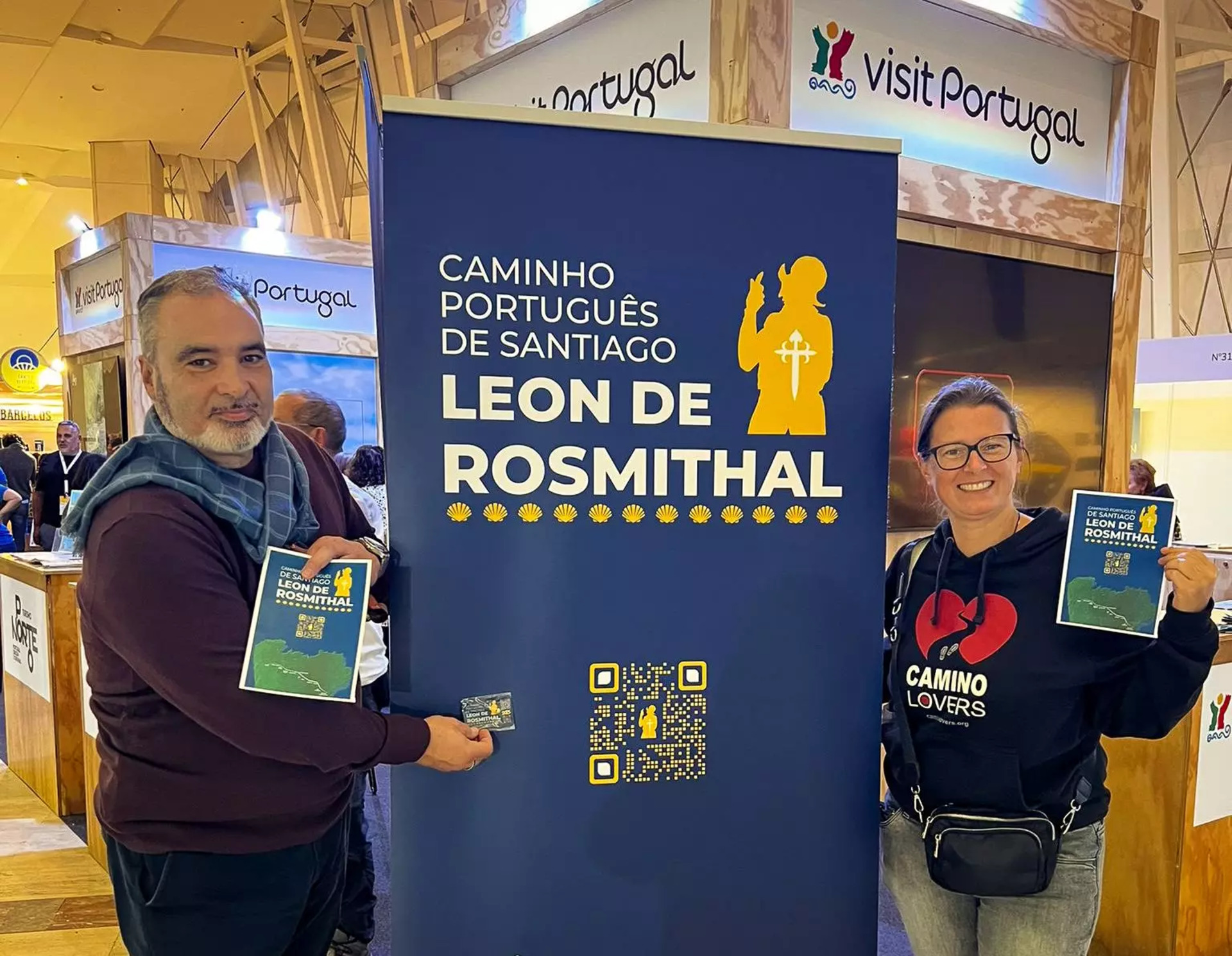 Caminho Português de Santiago Leon de Rosmithal divulgado na Fairway Santiago 2025