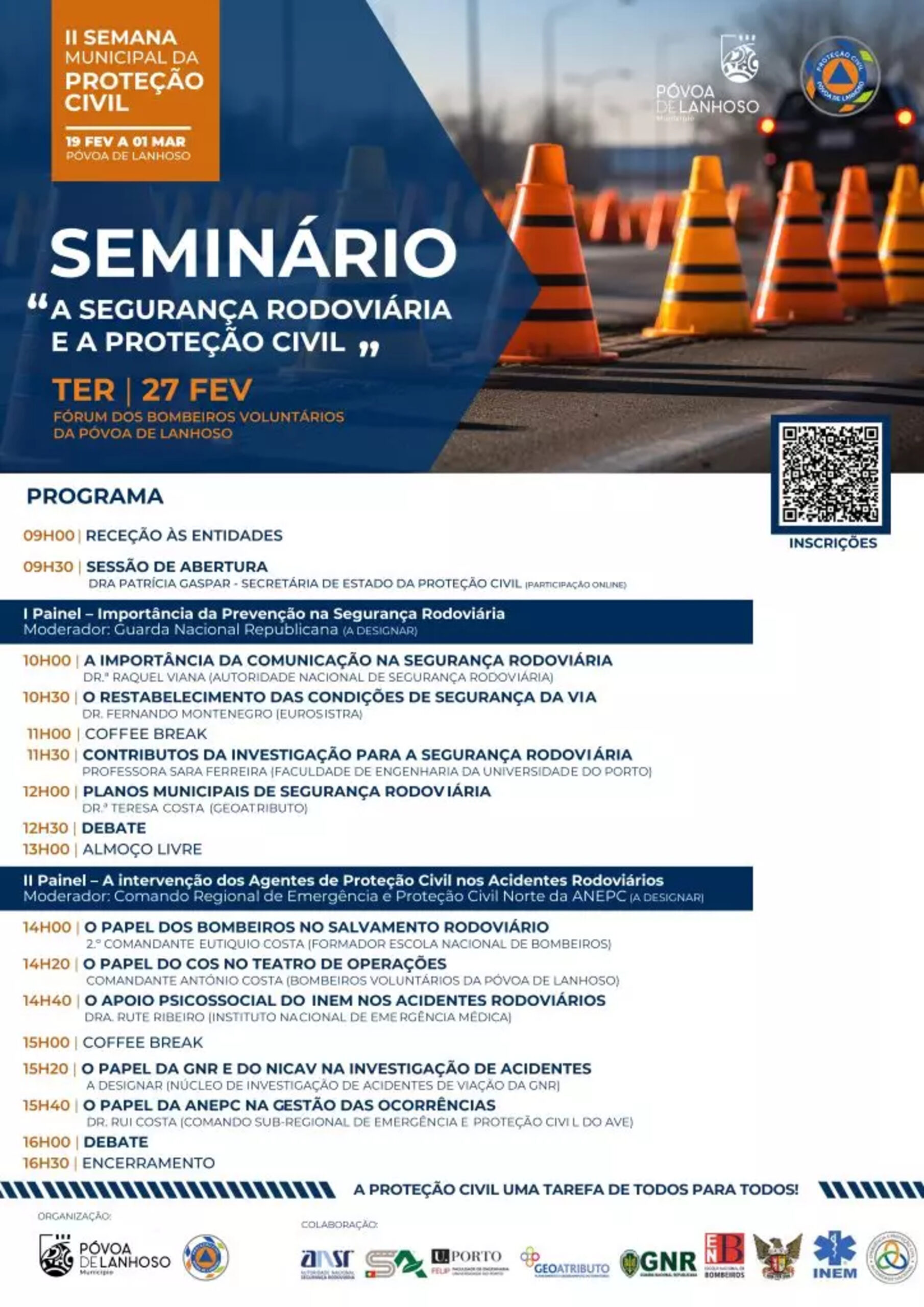 Seminário –  “A Segurança Rodoviária e a Proteção Civil”